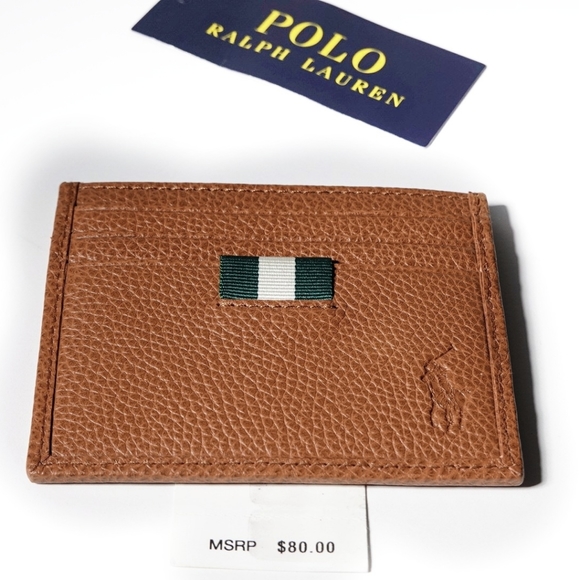 POLO RALPH LAUREN PEBBLED CARD CASE - Picture 3 of 3